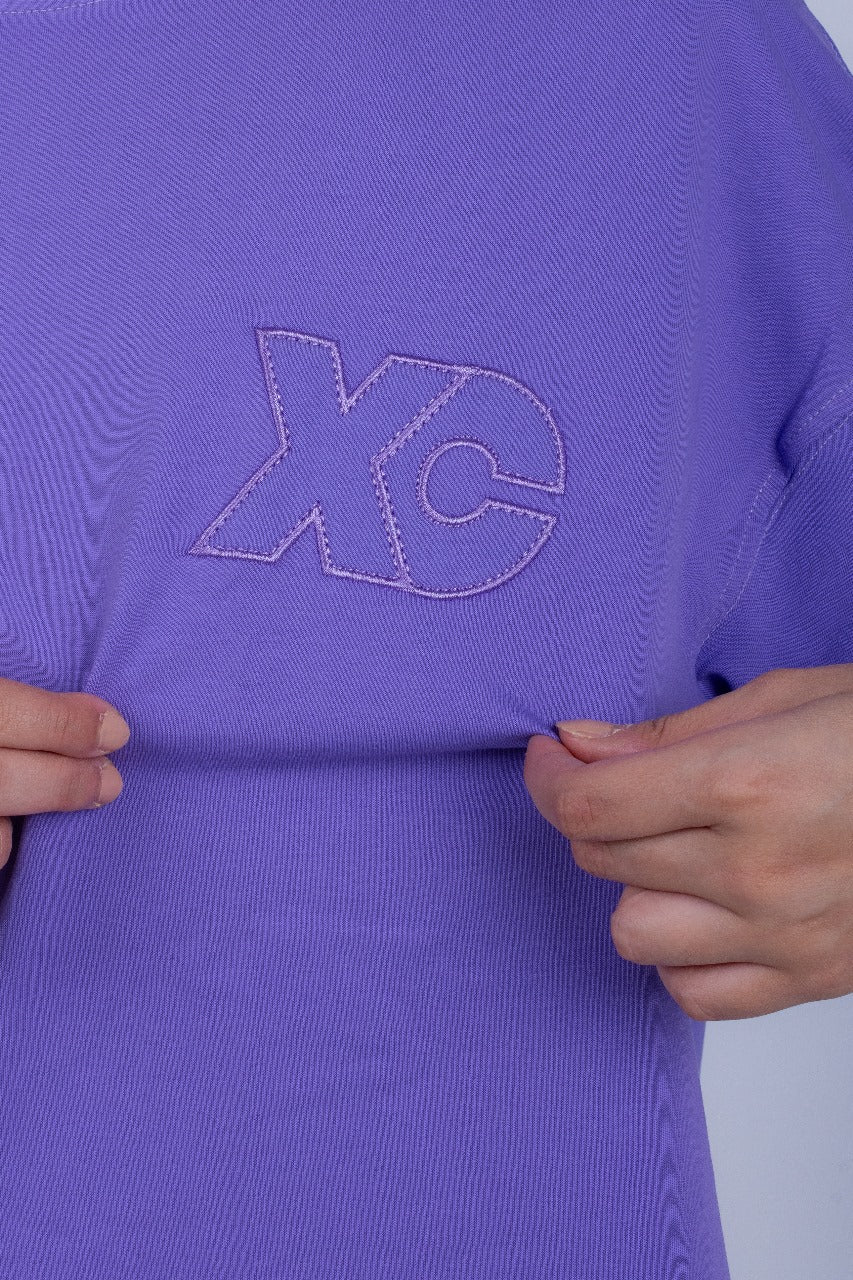 PURPLE MIS-SPELLED TSHIRT XC 500