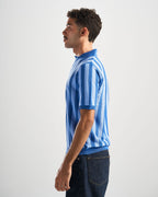 Blue Retro Wave Polo
