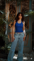Royal Blue Halter Top