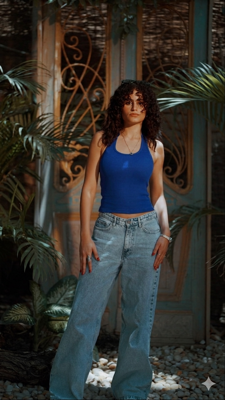 Royal Blue Halter Top