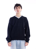 Black Braided Sweater