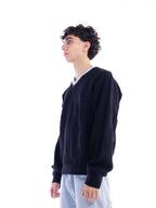 Black Braided Sweater