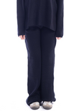 Midnight Black Knitted Pants
