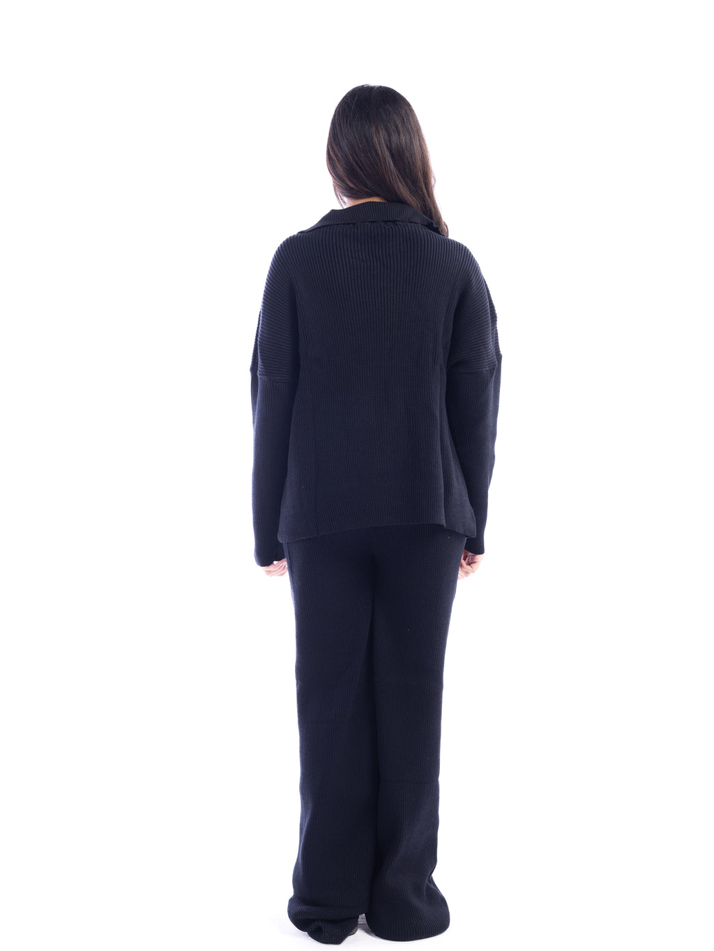 Midnight Black Knitted 2 Piece Set