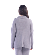 Pearl Grey Knitted Sweater