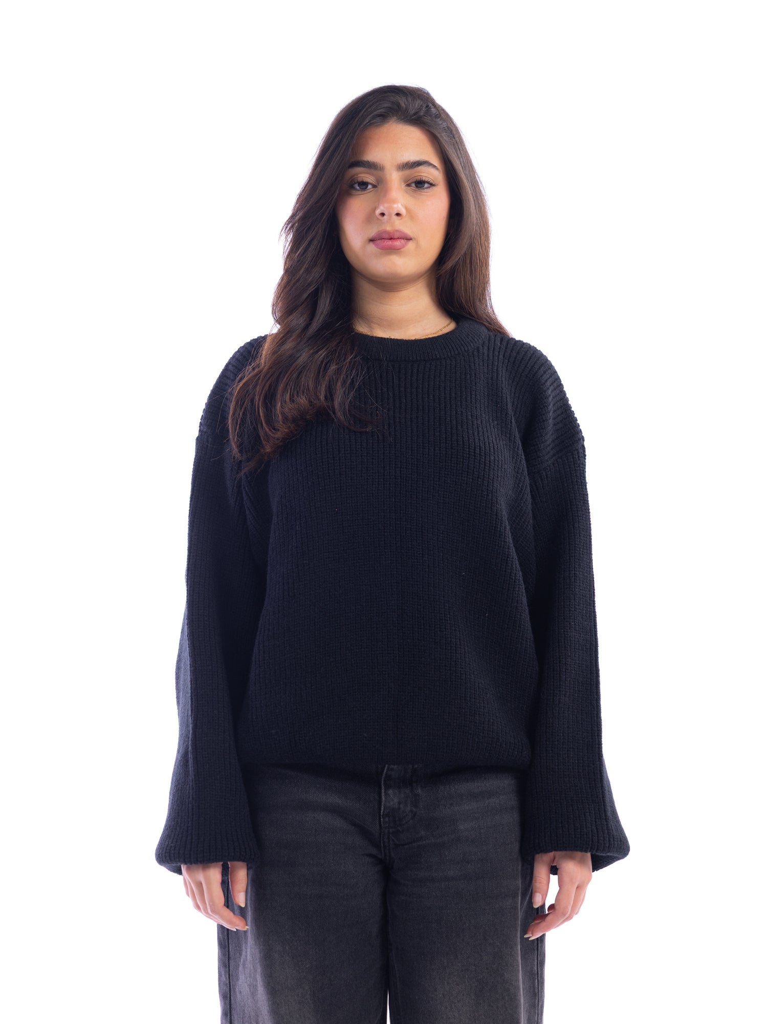 Black Knitted Sweater