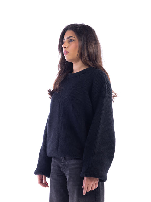 Black Knitted Sweater