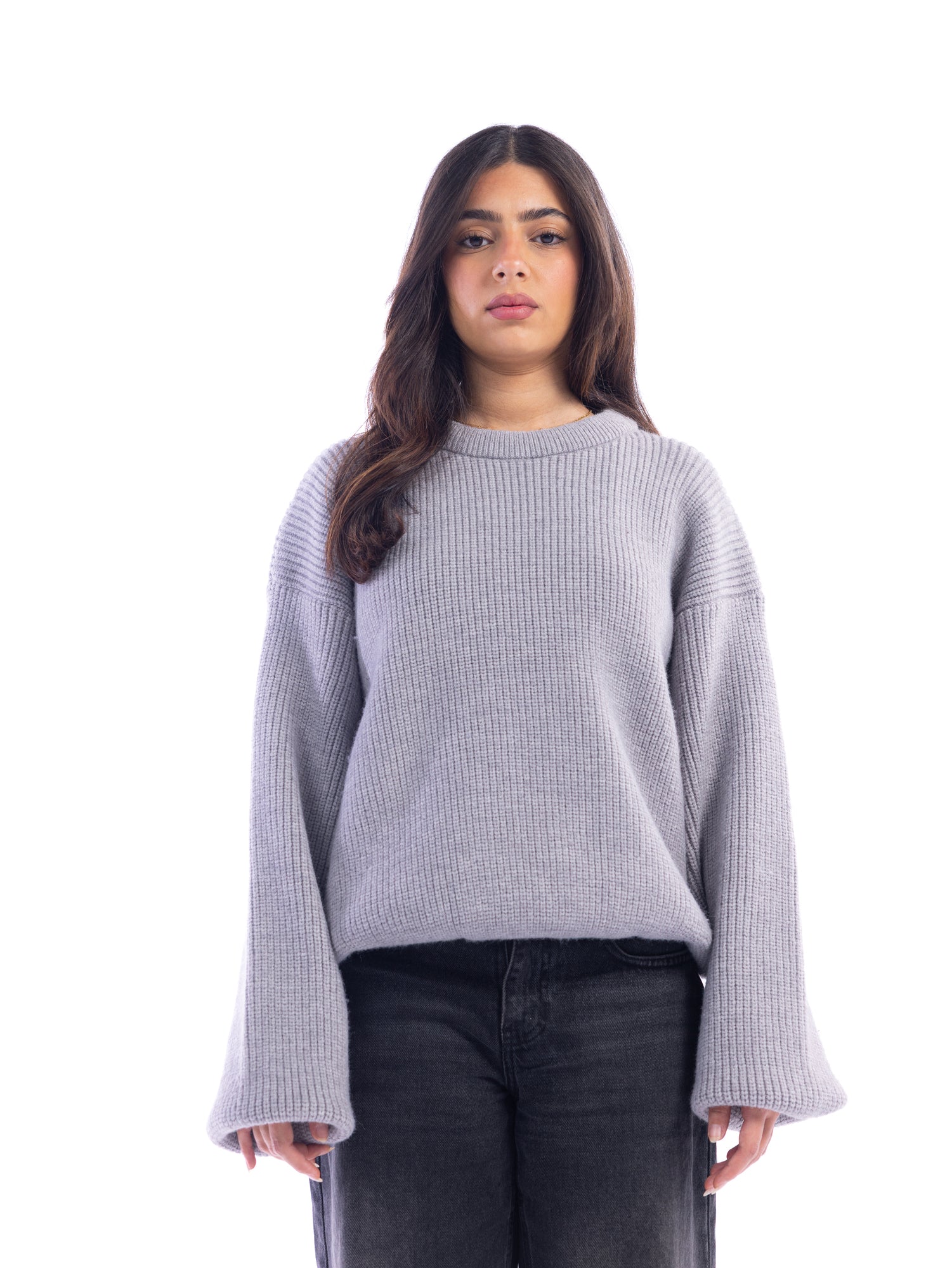 Grey Knitted Sweater