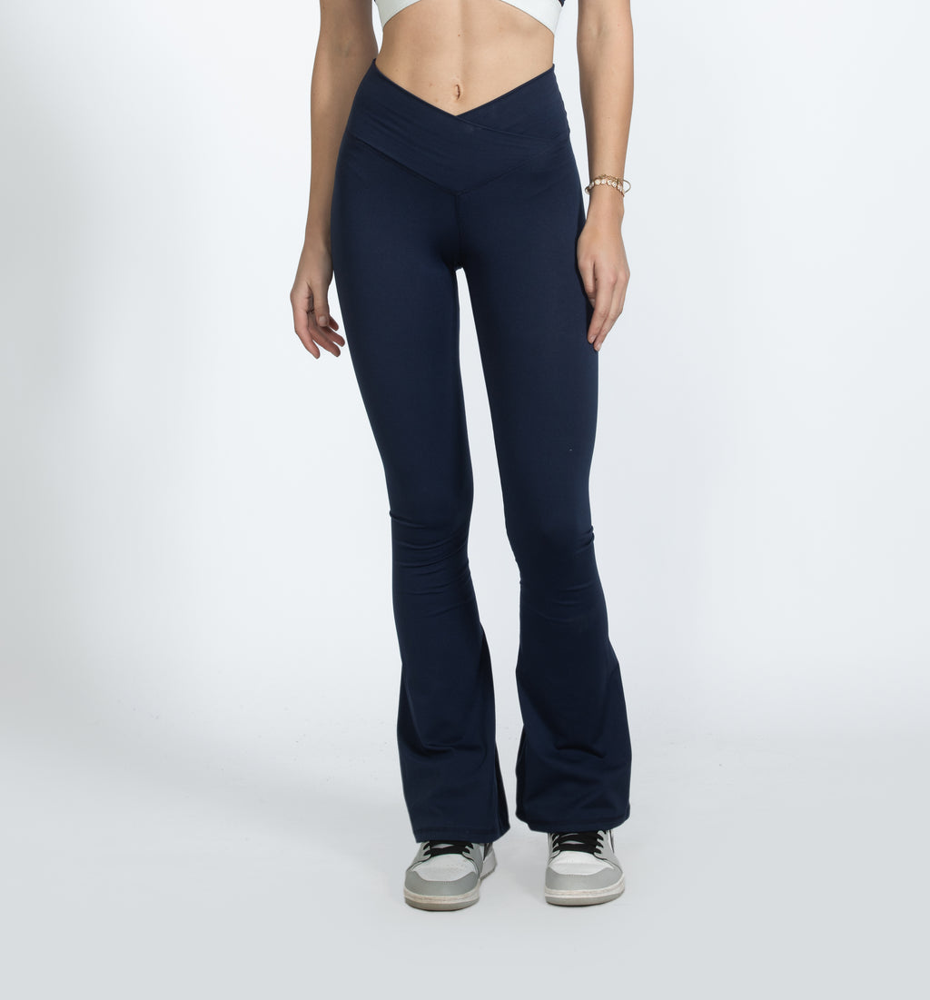 Navy Blue Criss Cross Yoga Pants