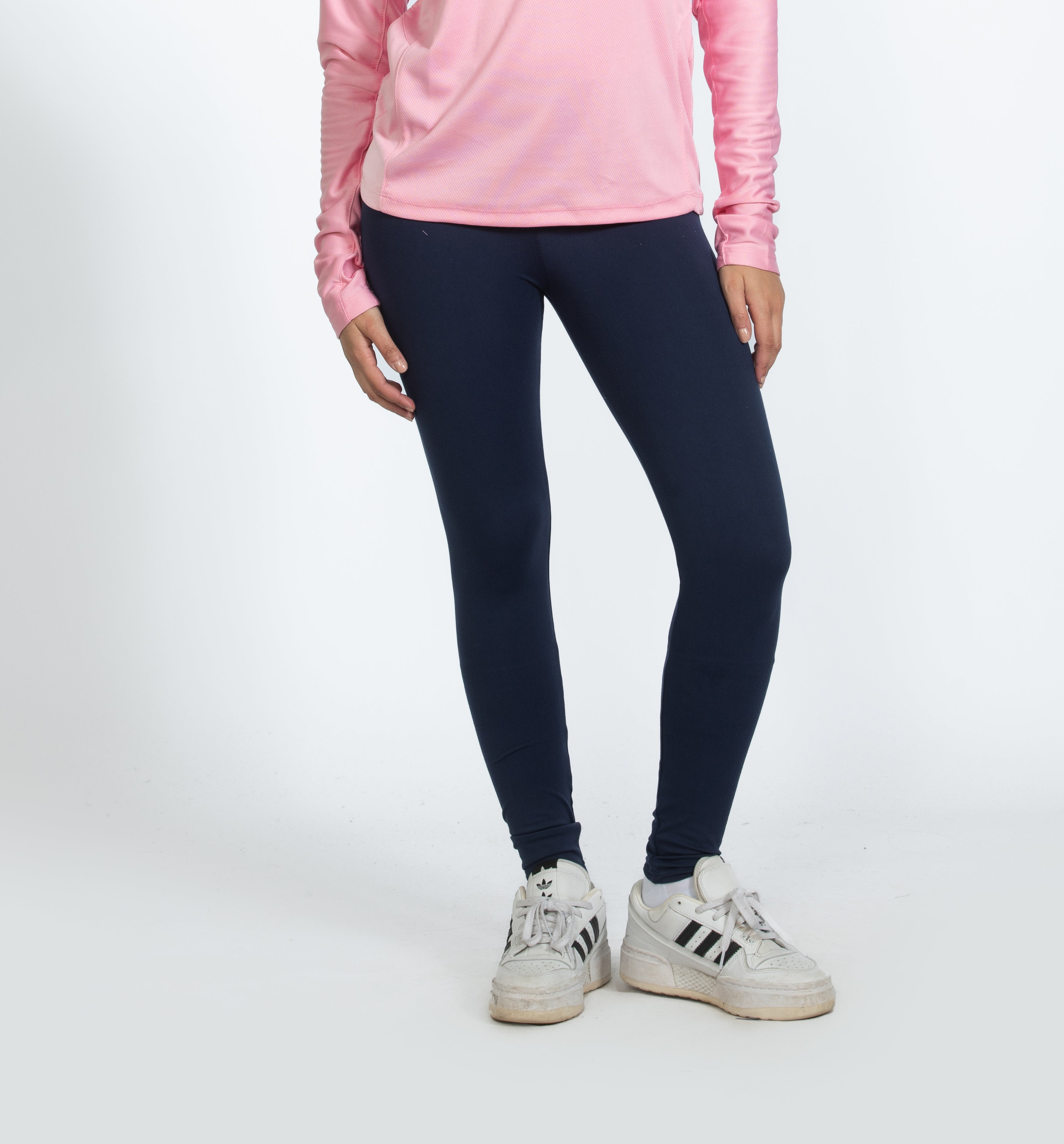 Navy Blue Grey Leggings