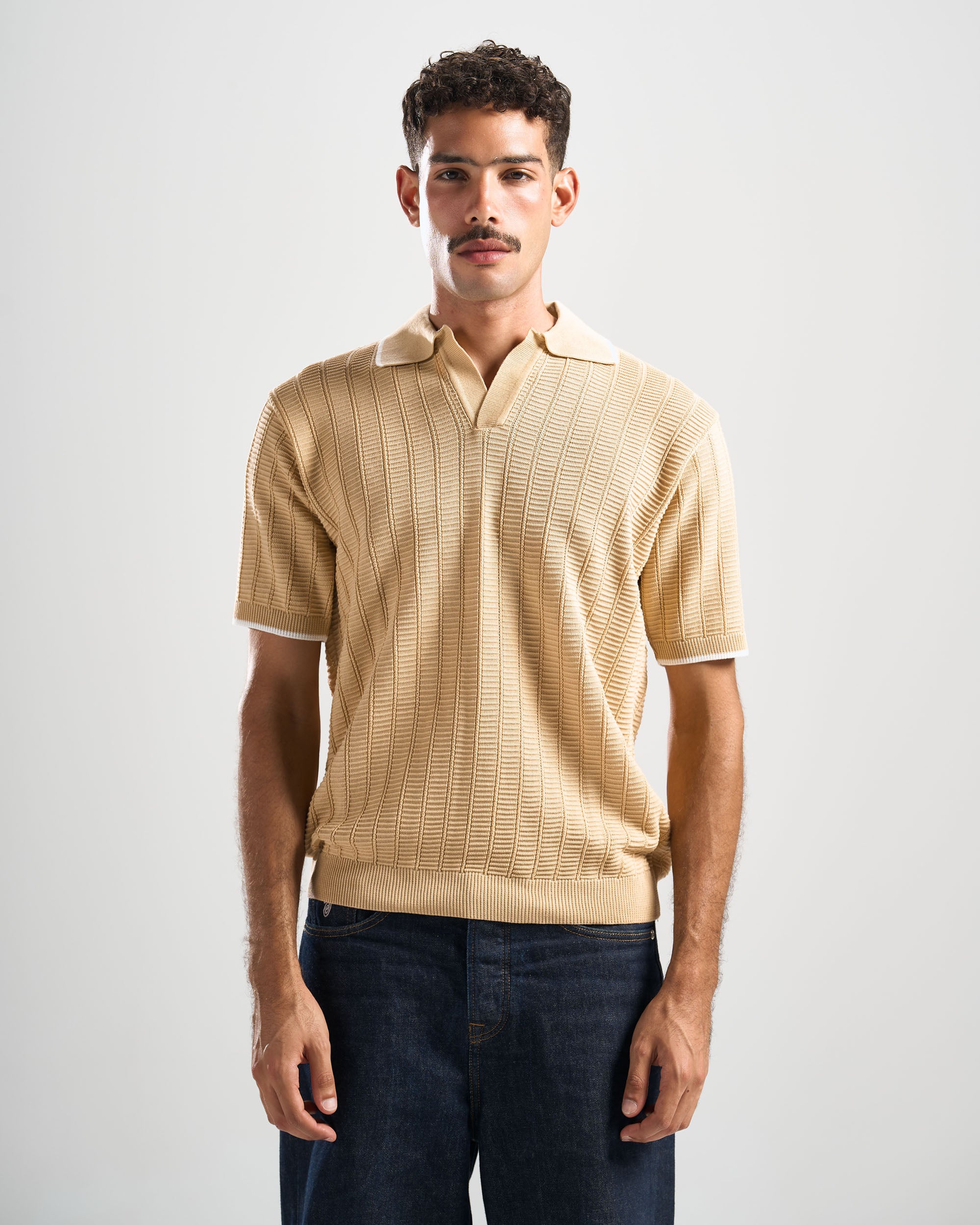 Beige Riviera V Polo