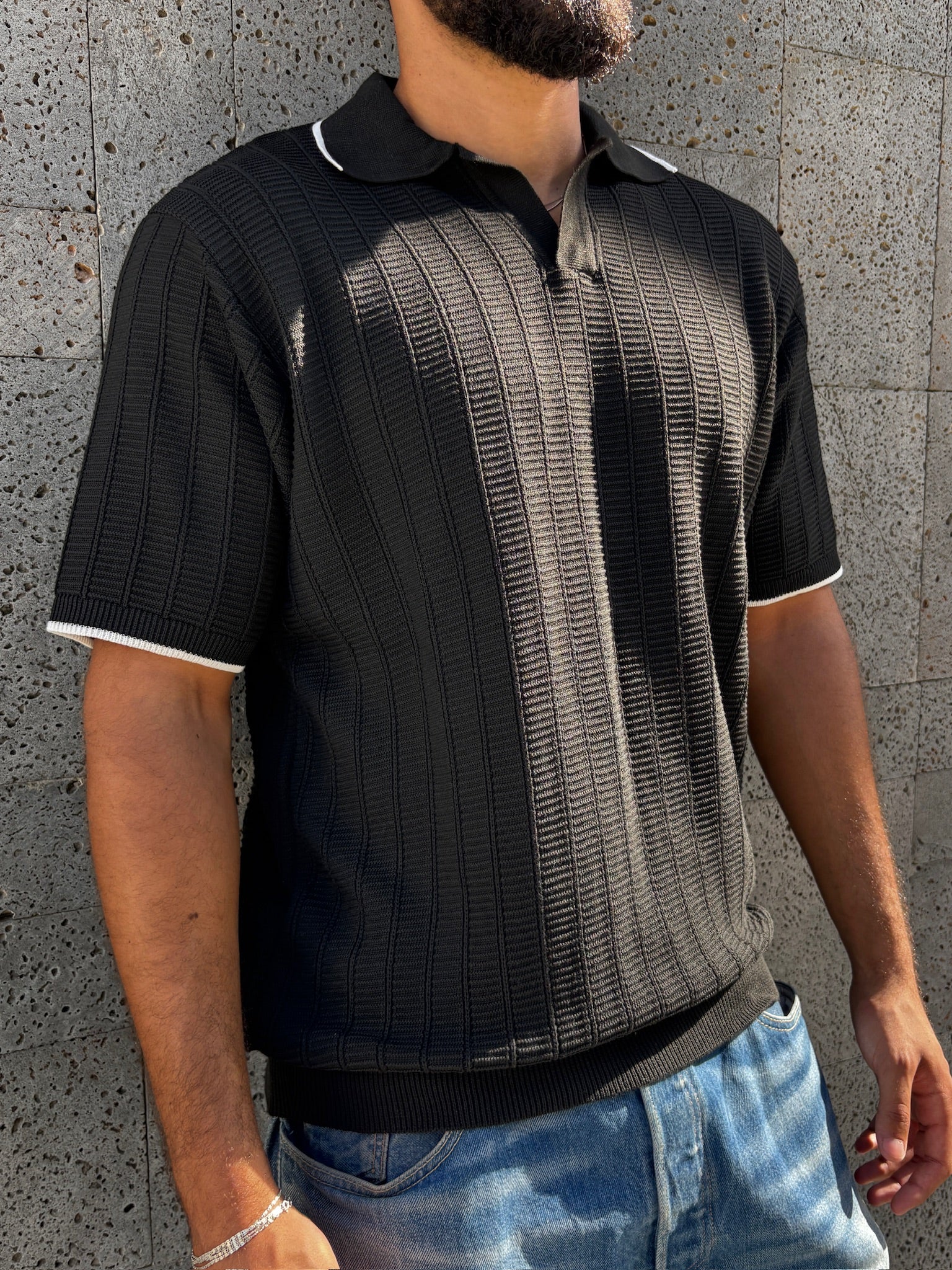 Black Riviera V Polo