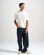 White Hunter Ribbed Polo
