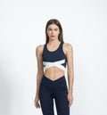 Navy Blue CoreX Wrap Sports Bra