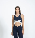 Navy Blue CoreX Wrap Sports Bra