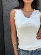 White Celestial Lace Top