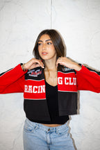 CROPPED RED RACE JACKET
