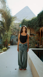 BLACK SCULPT CORSET TOP