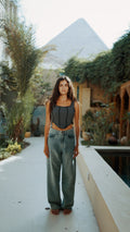 WASHED CORSET TOP XC INFINITY