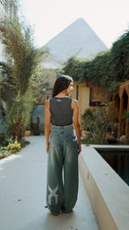 WASHED CORSET TOP XC INFINITY