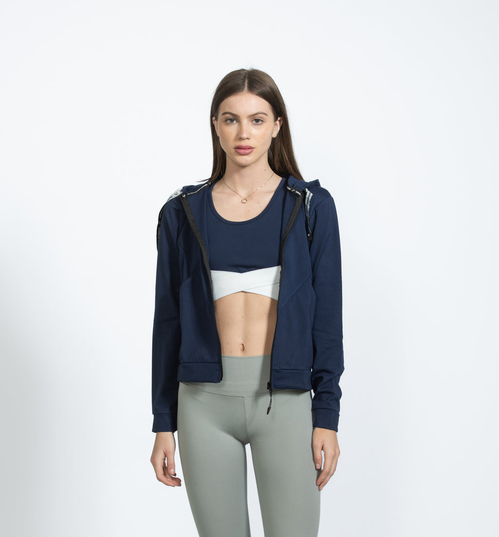 Navy Blue Meshback Jacket