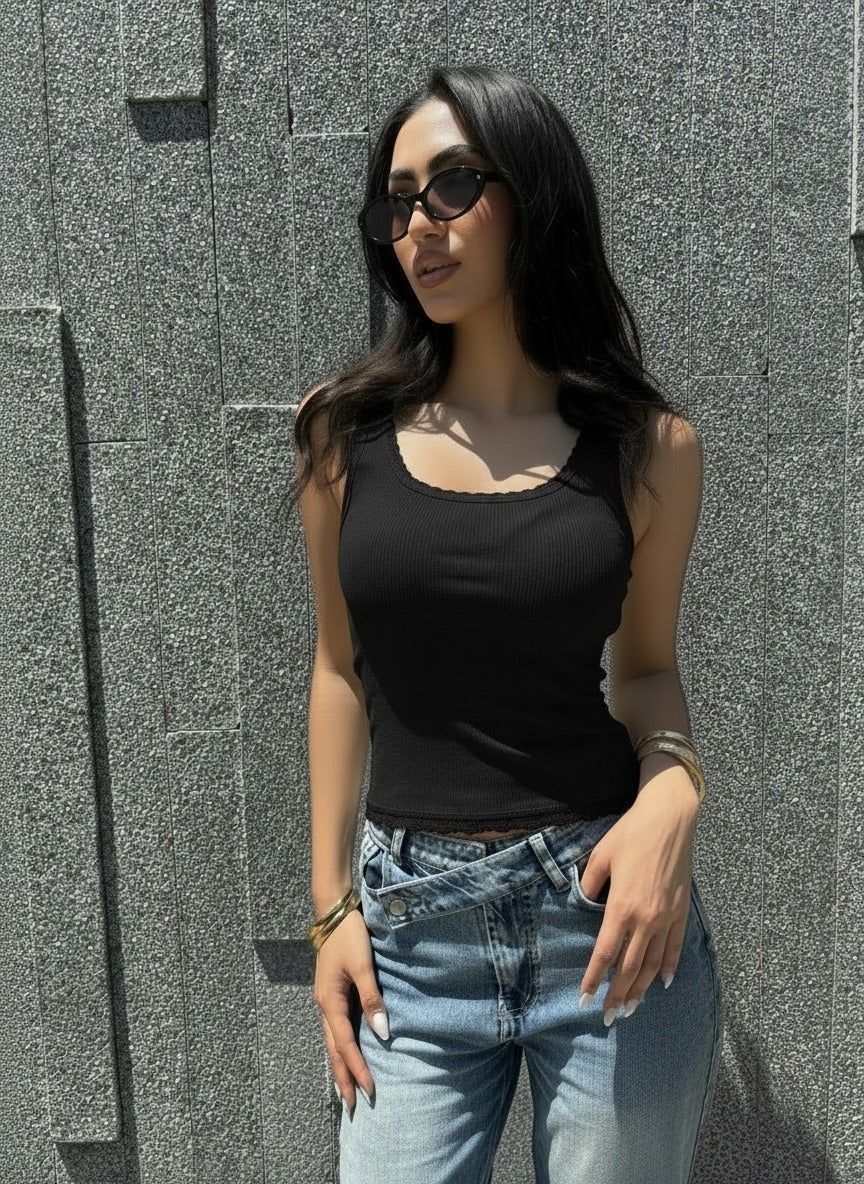 Black Dawn Lace Top