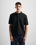 Black Hunter Ribbed Polo