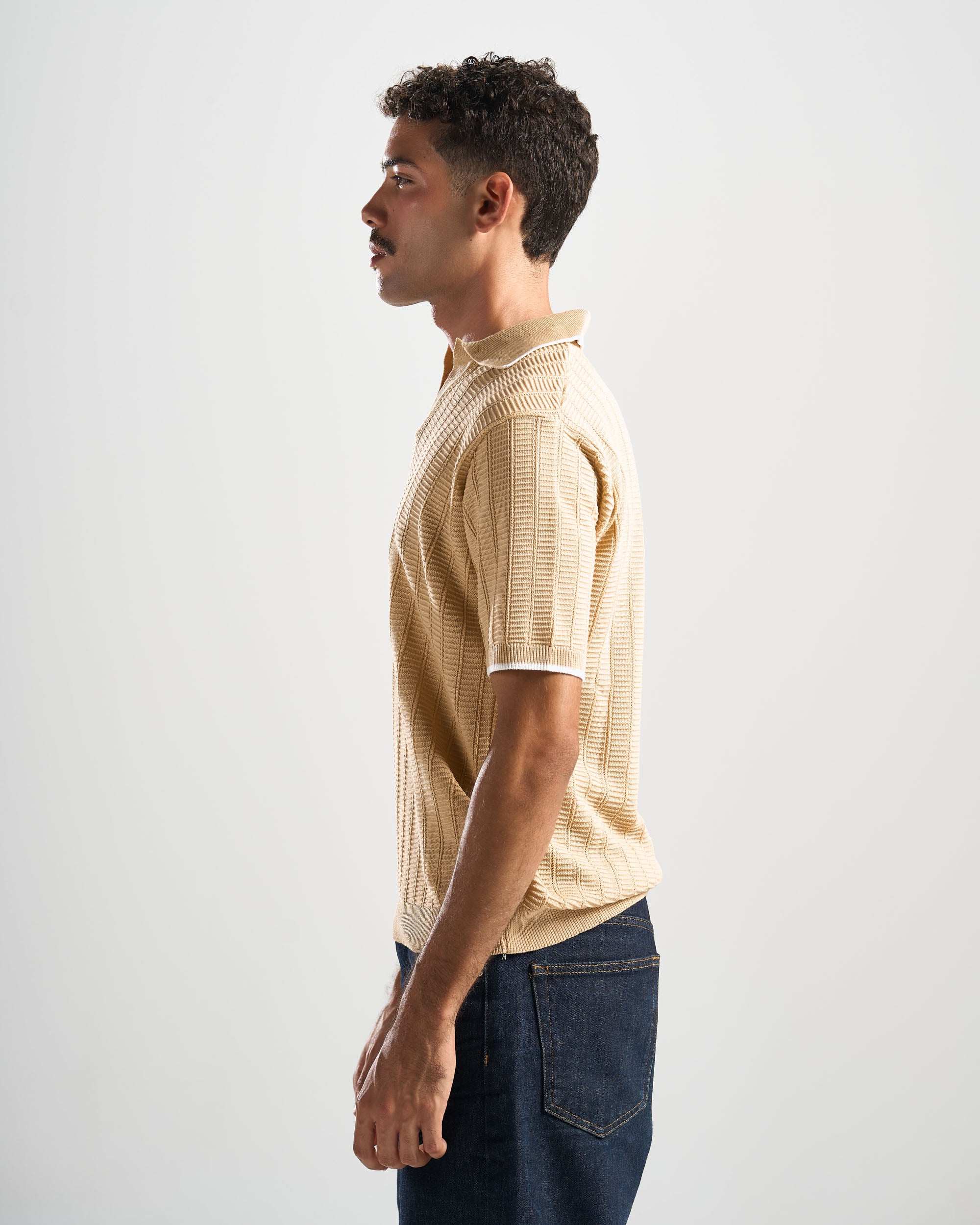 Beige Riviera V Polo