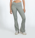 Silver Grey Criss Cross Yoga Pants