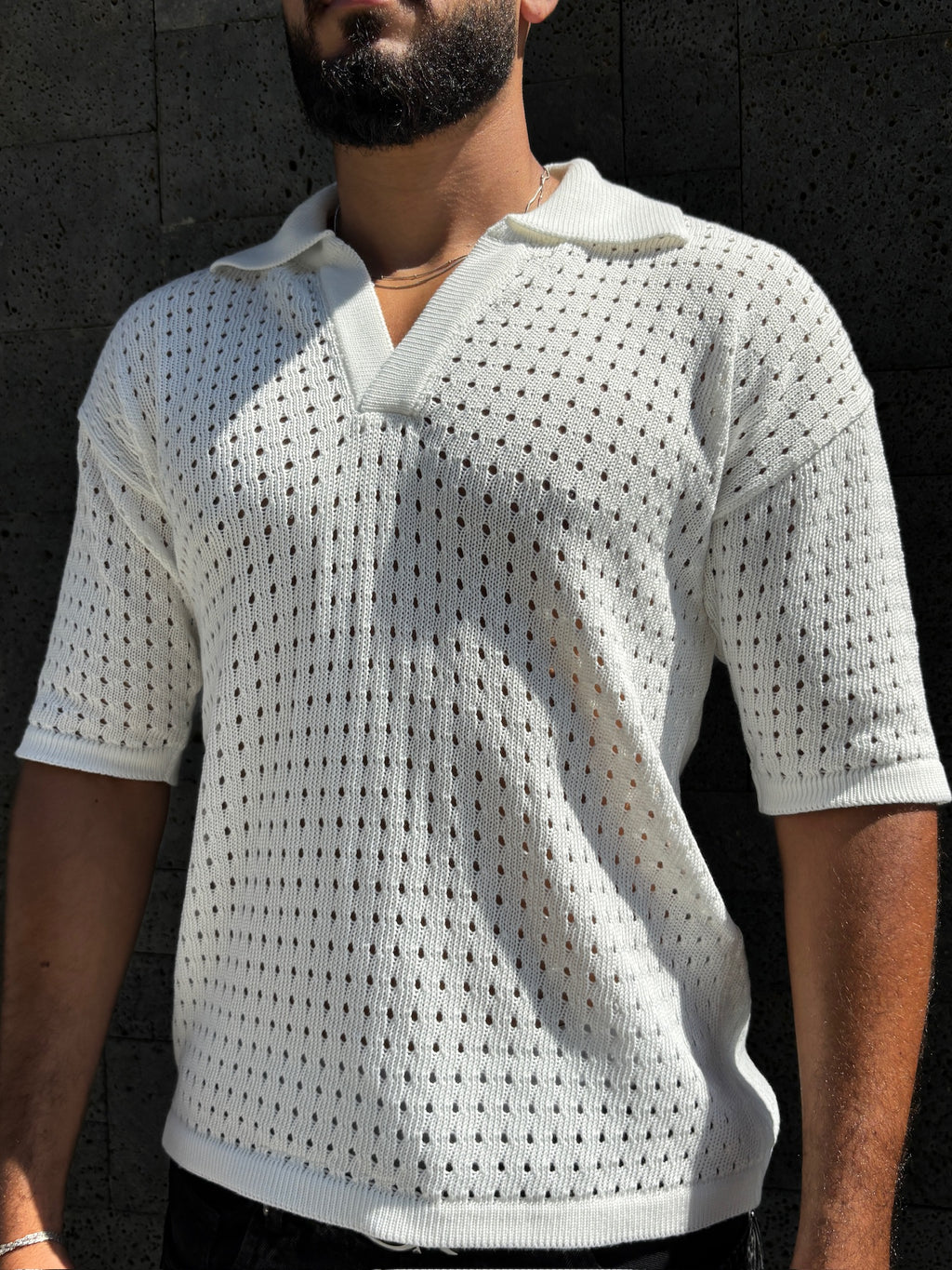 White Breezeway Knit Shirt