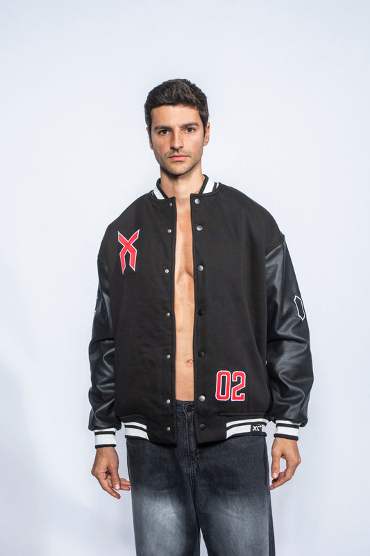 XC BLACK BASEBALL JACKET XC 250