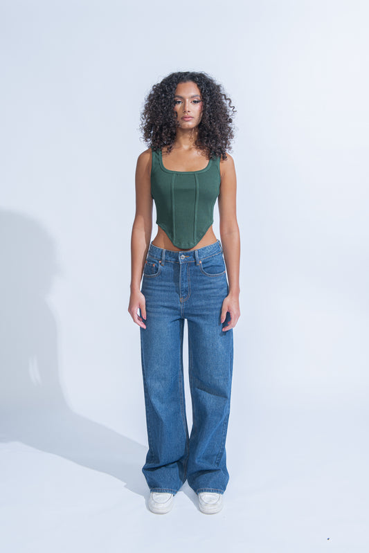 Emerald Green Corset Top XC 50