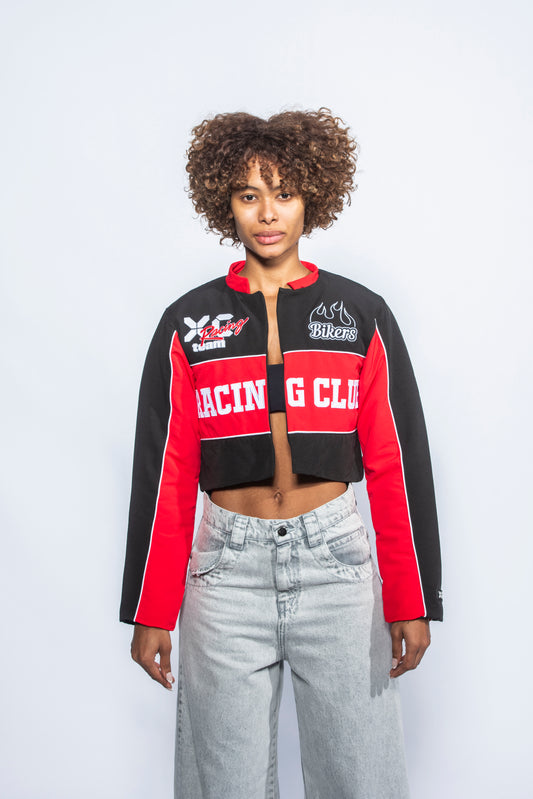 CROPPED RED RACE JACKET XC 500