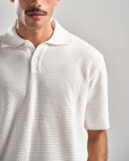 White Hunter Ribbed Polo