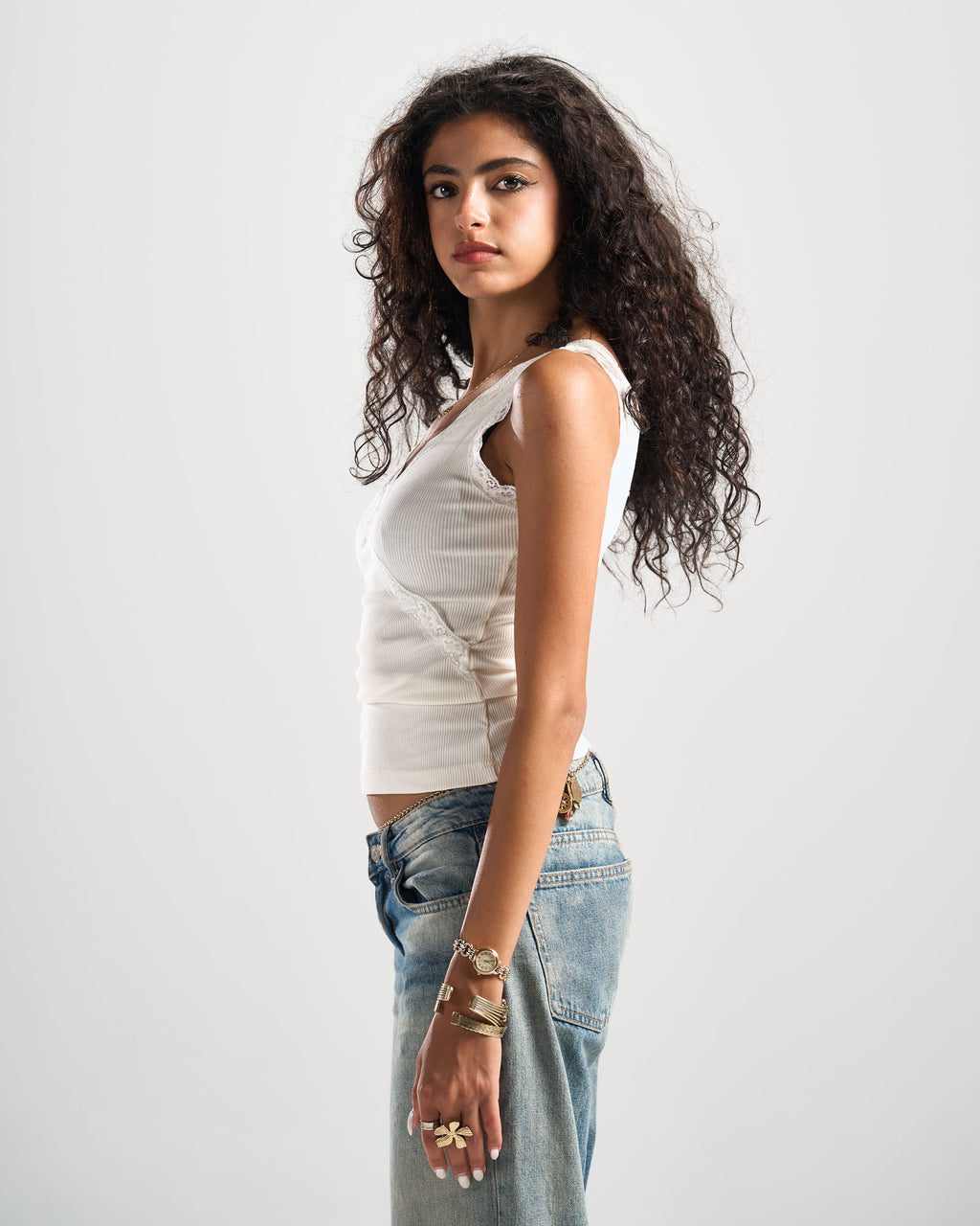 White Celestial Lace Top