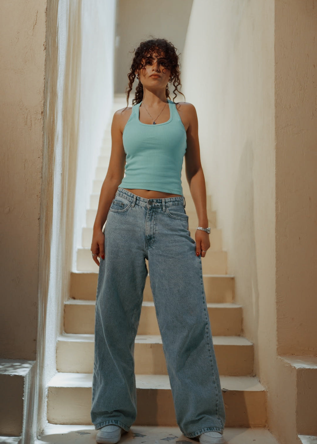 Turquoise Halter Top