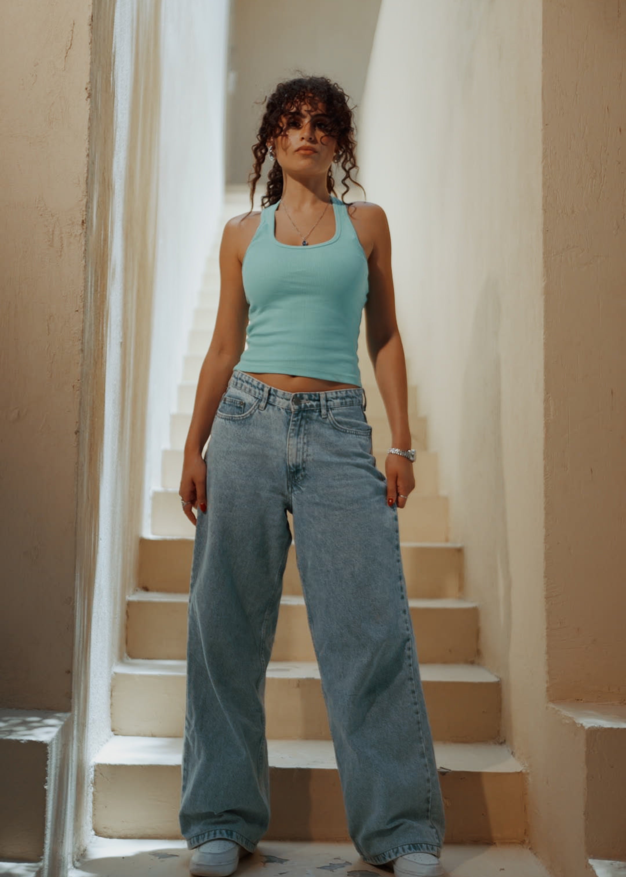 Turquoise Halter Top