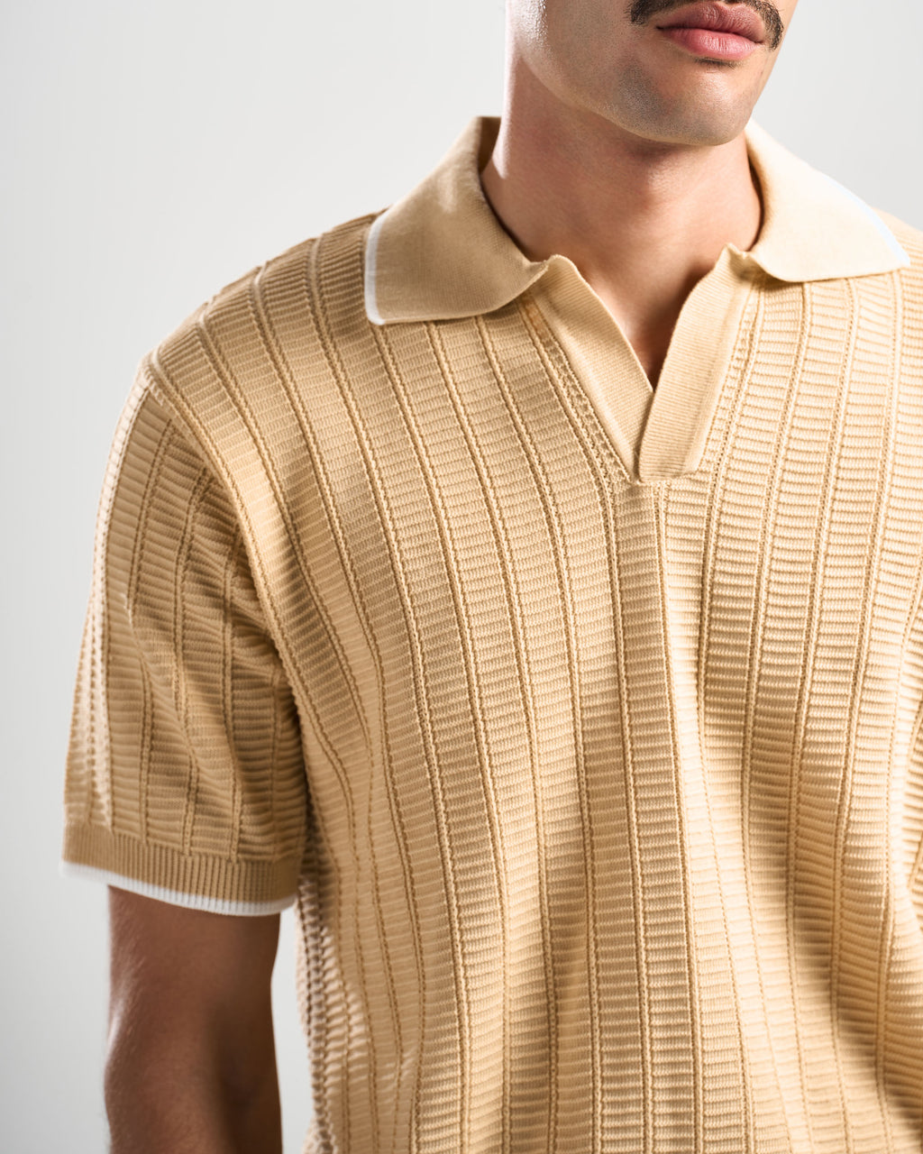 Beige Riviera V Polo