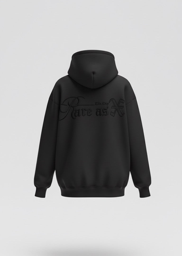 BLACK RARE AS X HOODIE [PRE-ORDER]