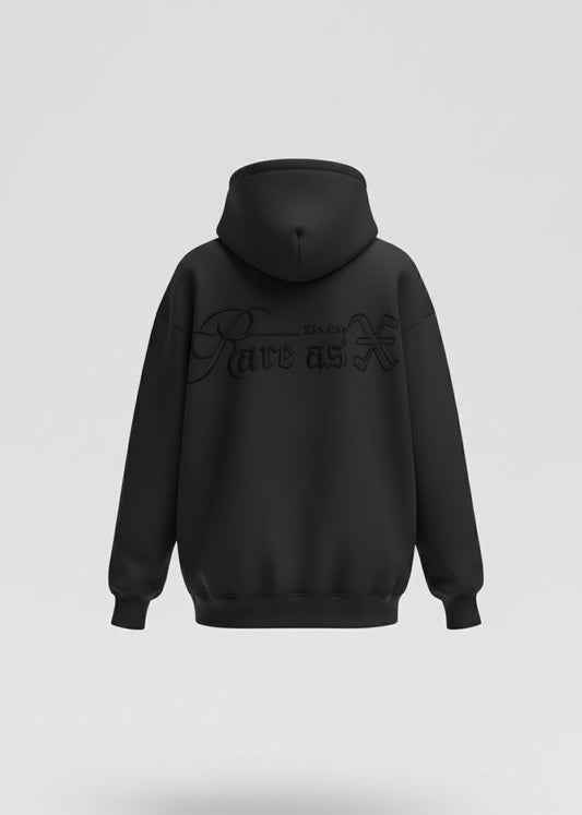 BLACK RARE AS X HOODIE [PRE-ORDER]