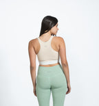 Beige CoreX Wrap Sports Bra