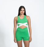 Green CoreX Wrap Sports Bra