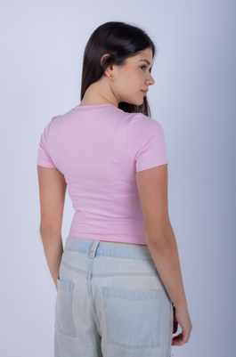 Pink Half Sleeve Top