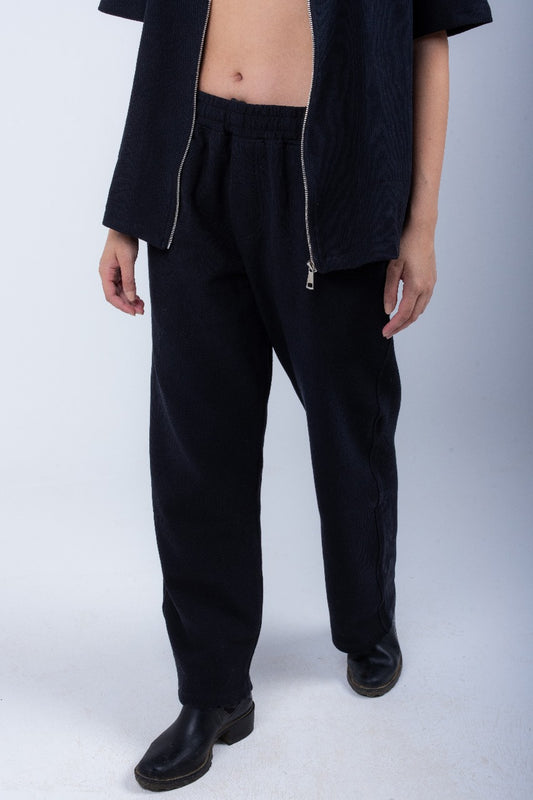 BLACK PLEATED PANTS XC 500