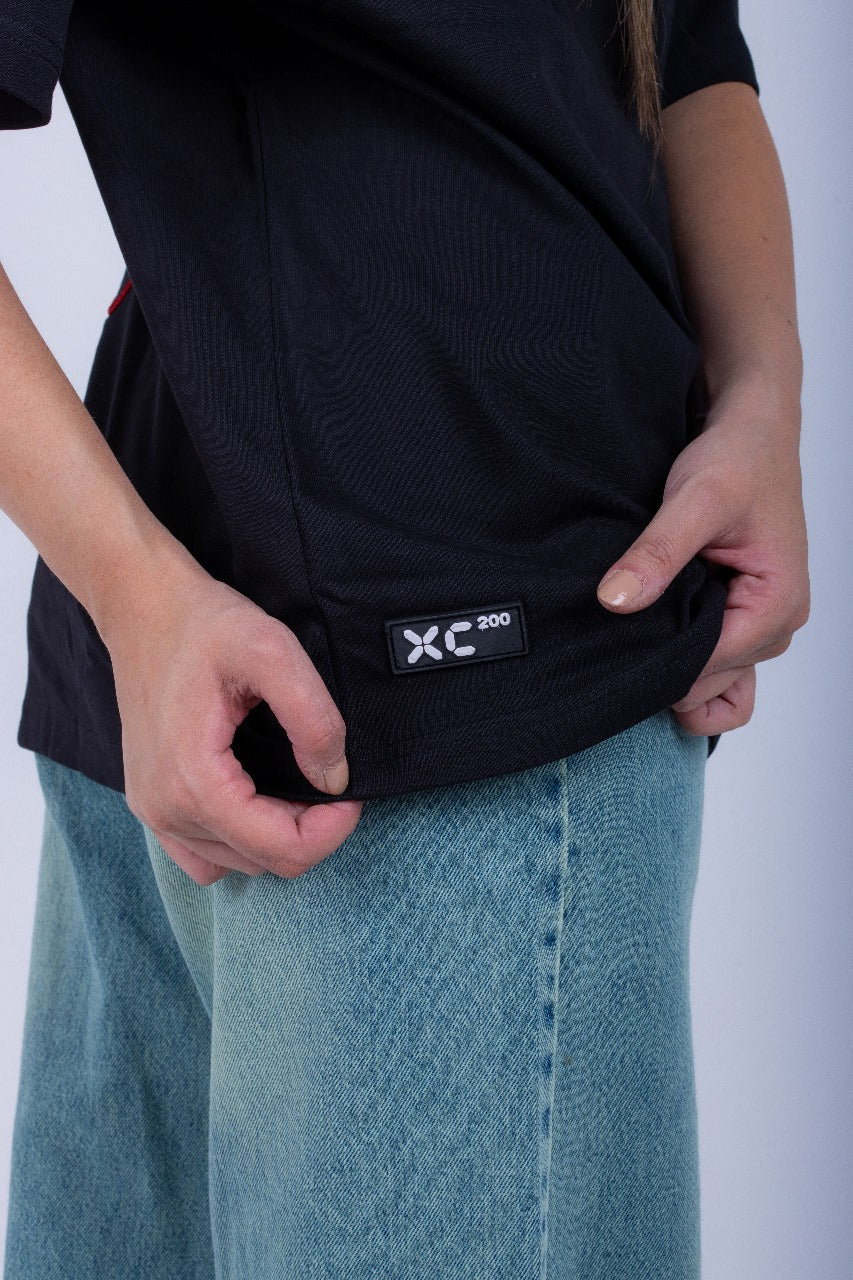 BLACK X RED TSHIRT XC 200