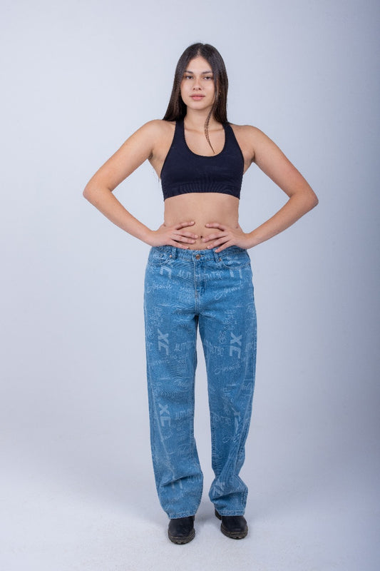 FULL PRINT BLUE JEANS XC 200